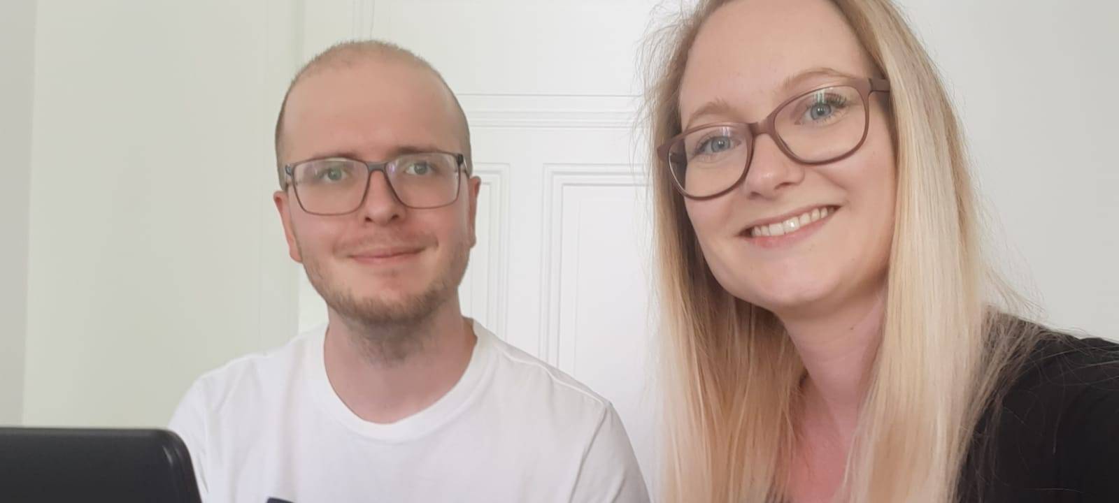 Pia und Sebastian Richter aus Unna haben bei "wirschreibenzuhause mitgemacht
