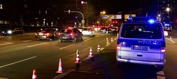 Polizeikontrolle am Dortmunder Wall