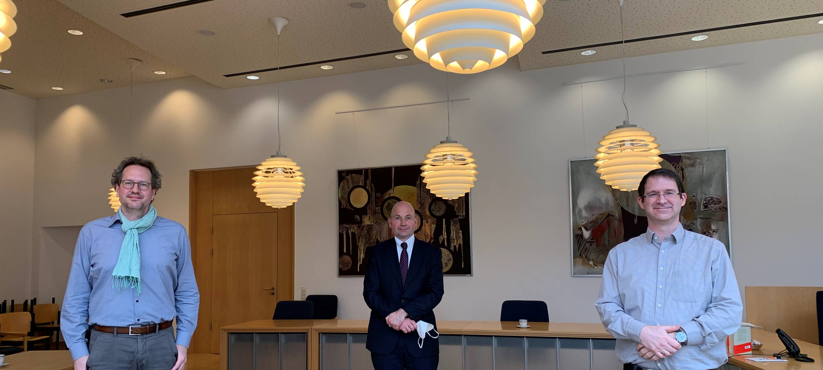 Von links nach rechts: Jan Knappmann (Richter am Amtsgericht Lünen), Niklas Nowatius (Direktor vom Amtsgericht Lünen) und Martin Ferford (Direktor vom Amtsgericht Kamen)
