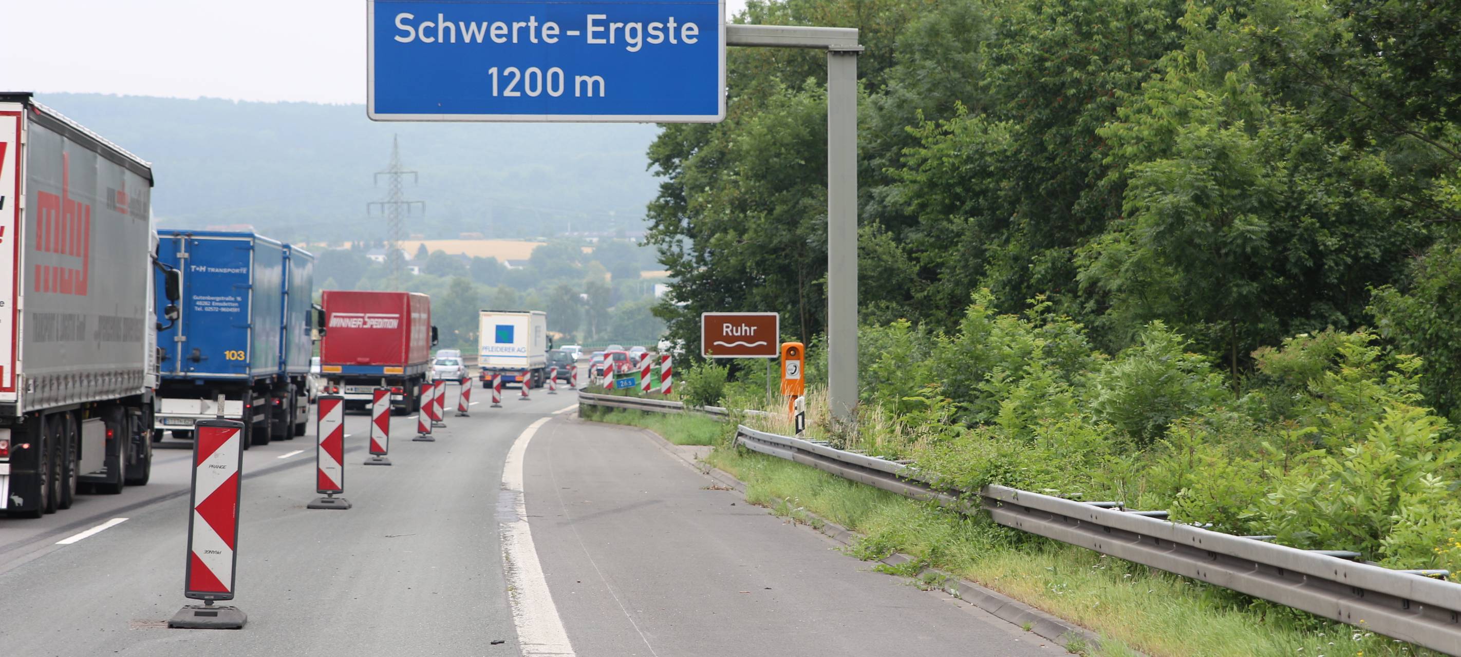 Vollsperrung im Kreuz Westhofen: Abbrucharbeiten an der A1/A45