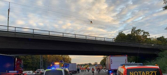 Einsatz für Polizei und Feuerwehr am Kamener Kreuz.