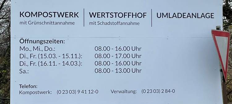 Fröndenberg: Wertstoffhof wieder geöffnet