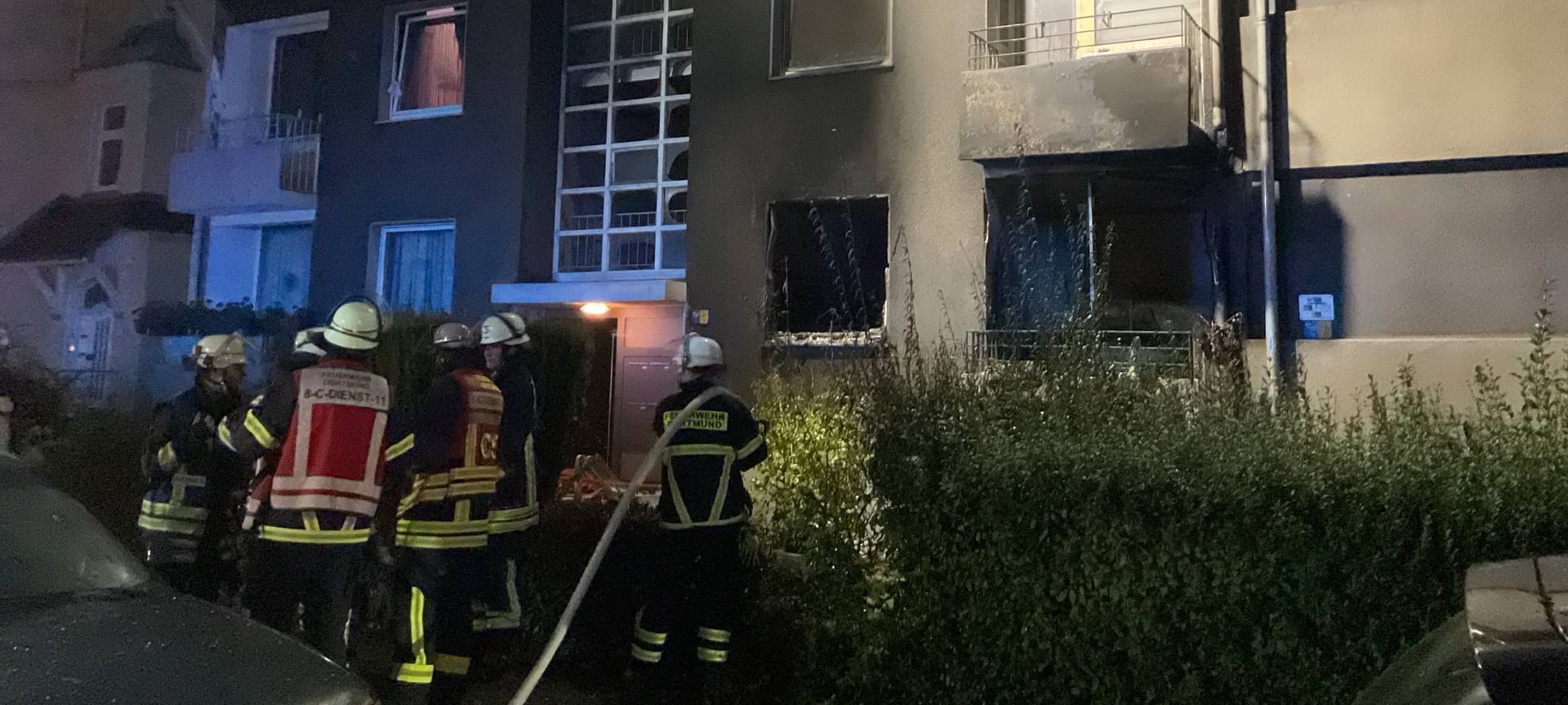 Verletzte bei Brand mit Explosion in Dortmund