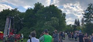 Flugzeug landete im Baum