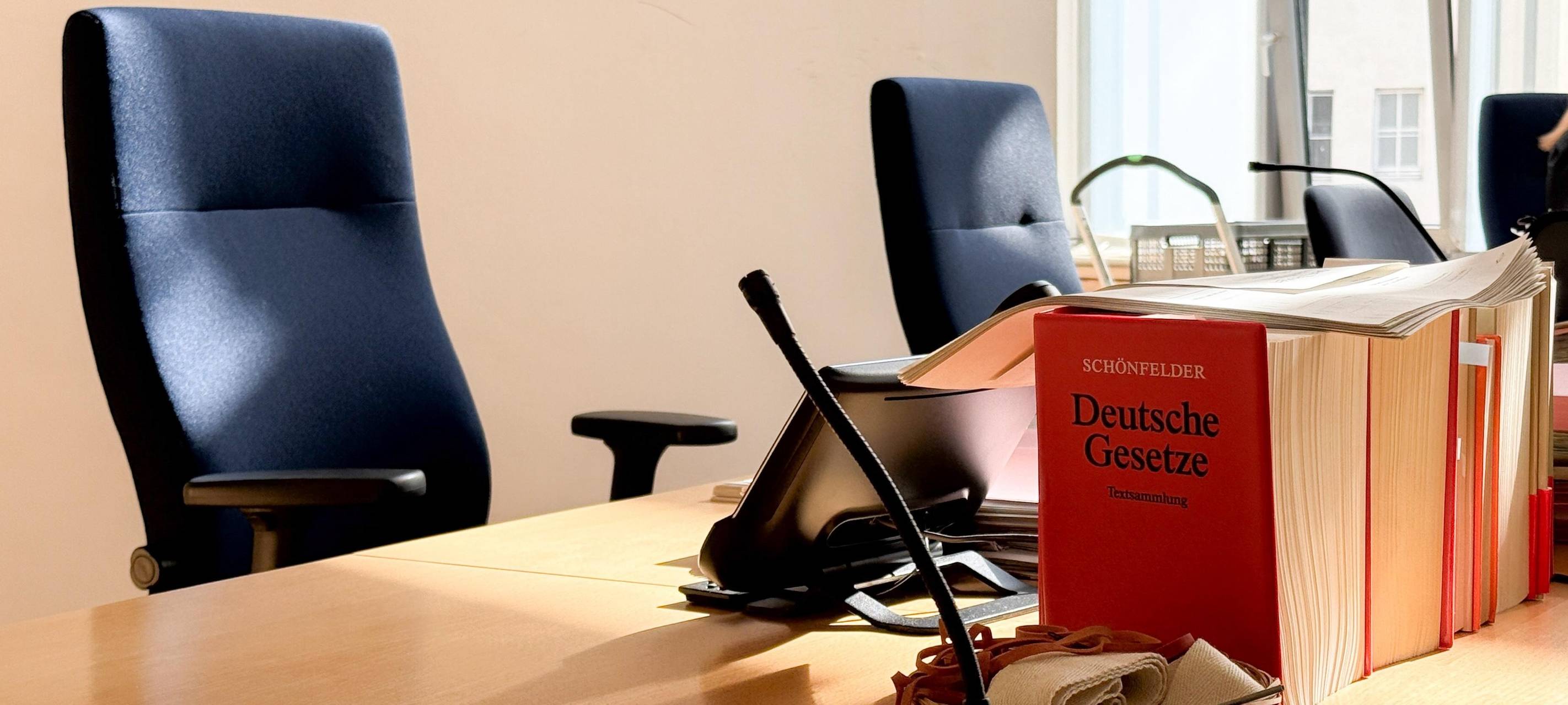 Der Platz des Richters im Amtsgericht Lünen.