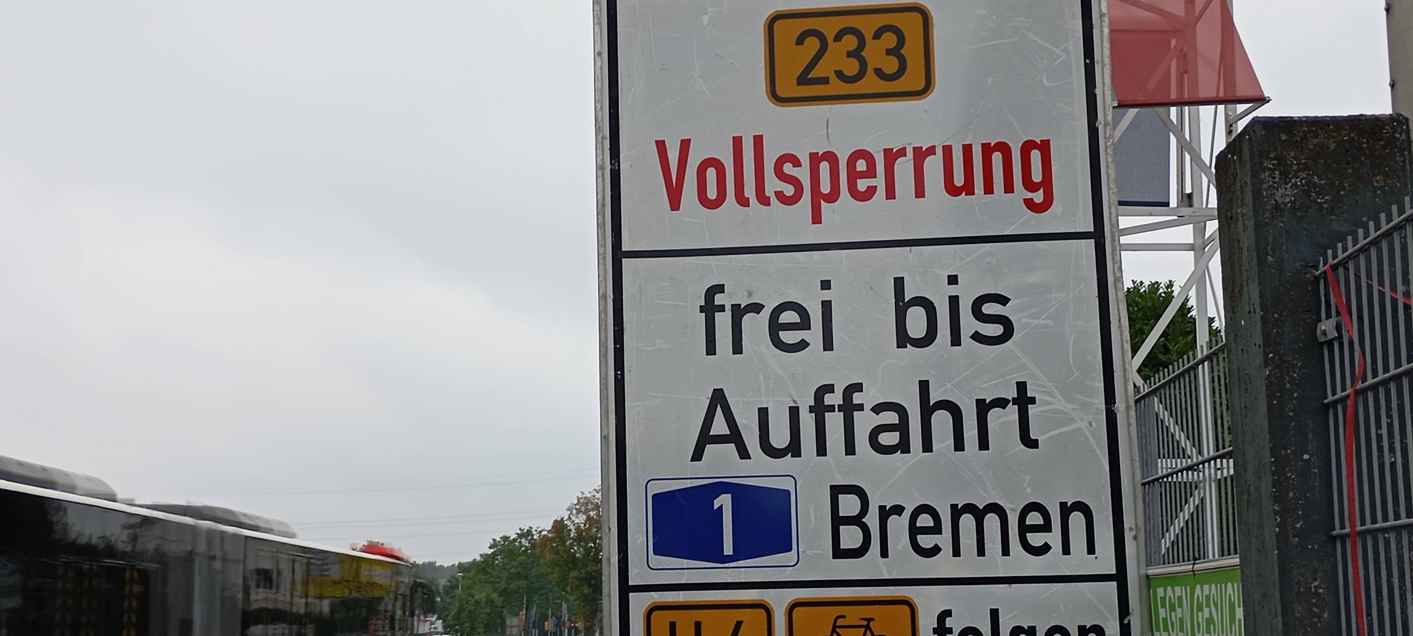 Kamen - Unna: B233 bald wieder dicht