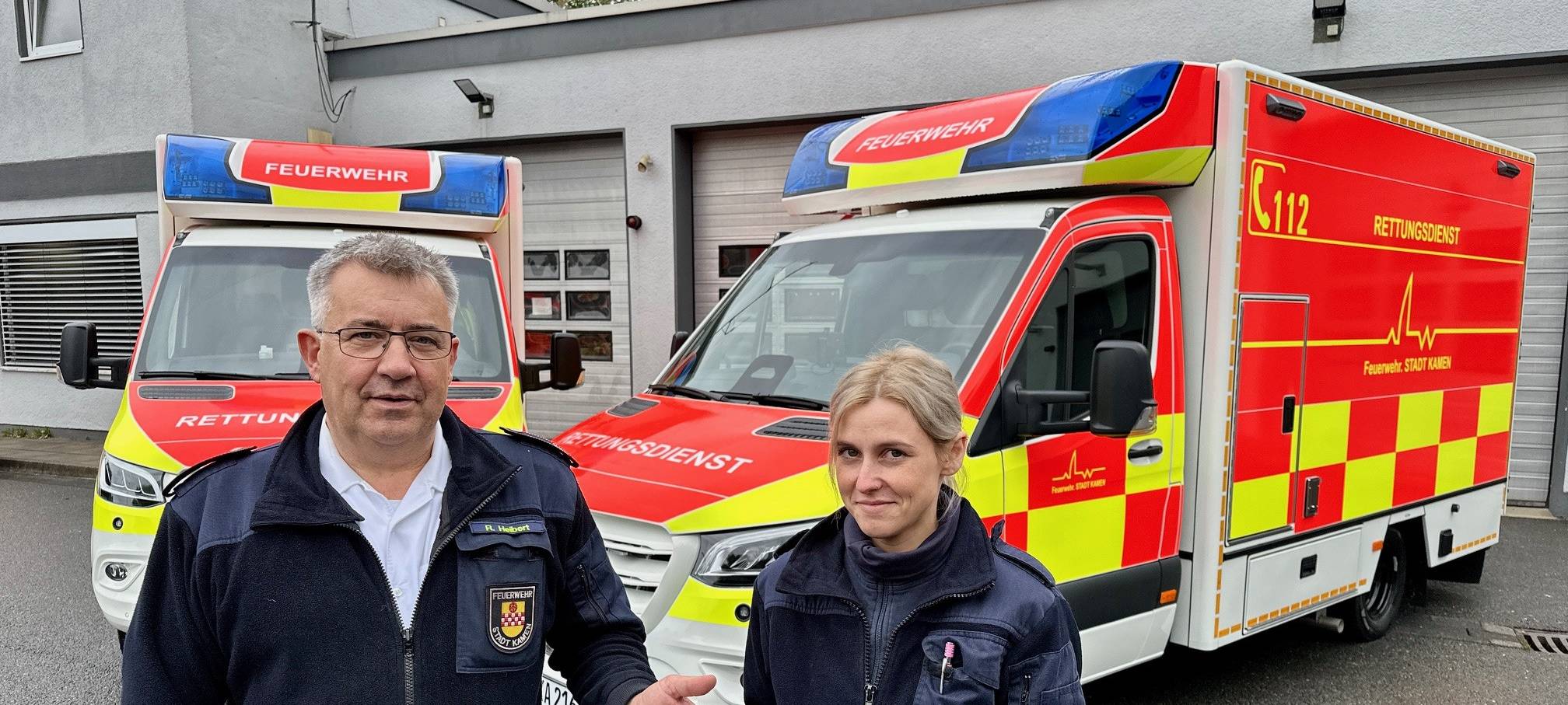 Zwei neue Rettungswagen für Kamen, Bergkamen und Bönen