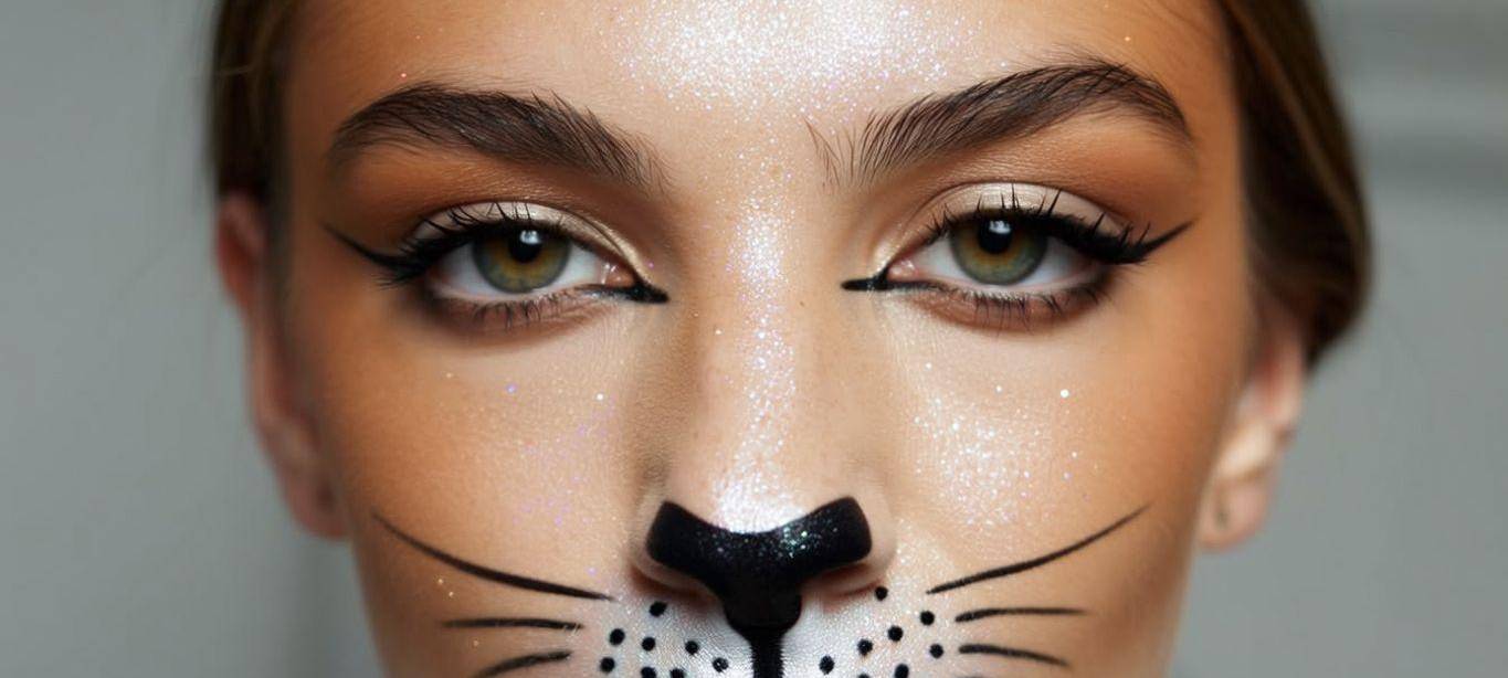 Make-up für Karneval: Katze