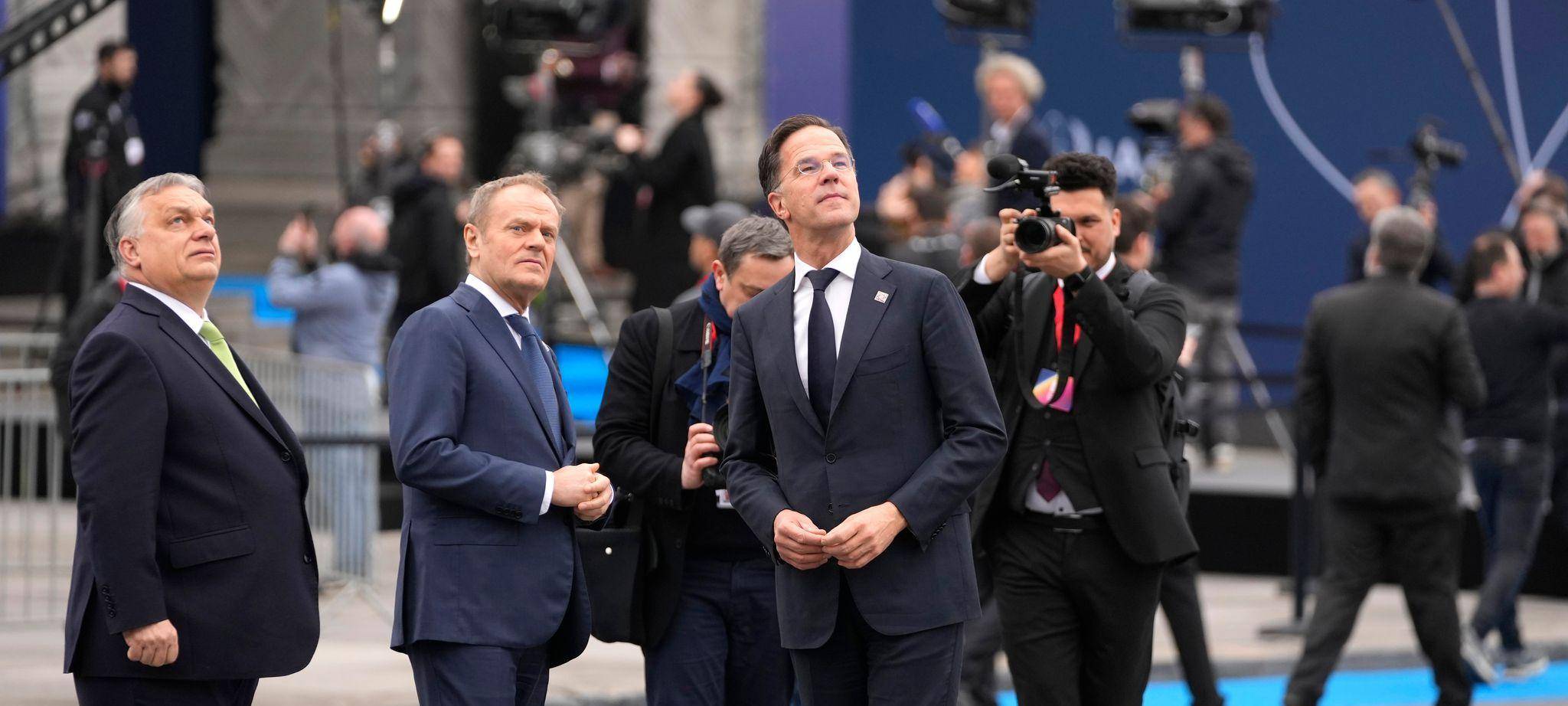 Orban, Tusk und Rutte