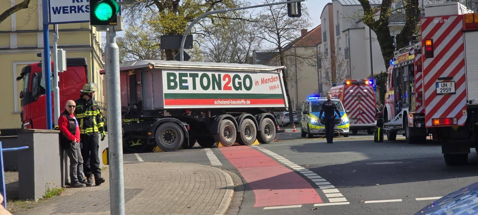 Ein Bild vom Unfallort.