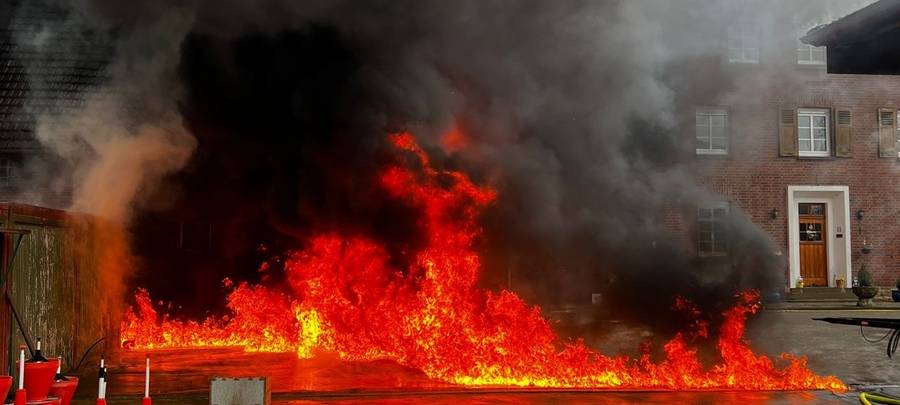 Werne: 100 Ferkel bei Scheunenbrand gestorben