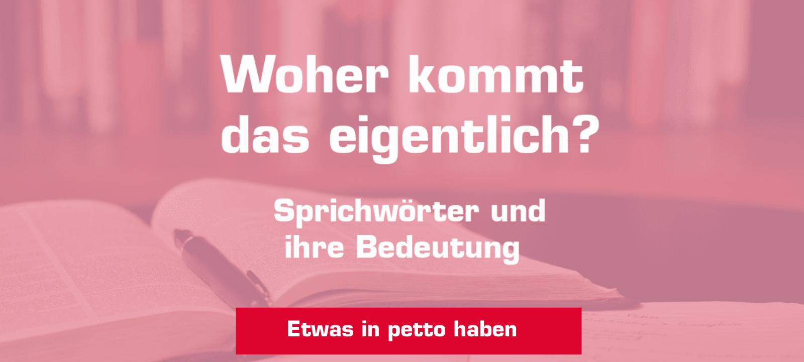 Woher kommt... "Etwas in petto haben"?