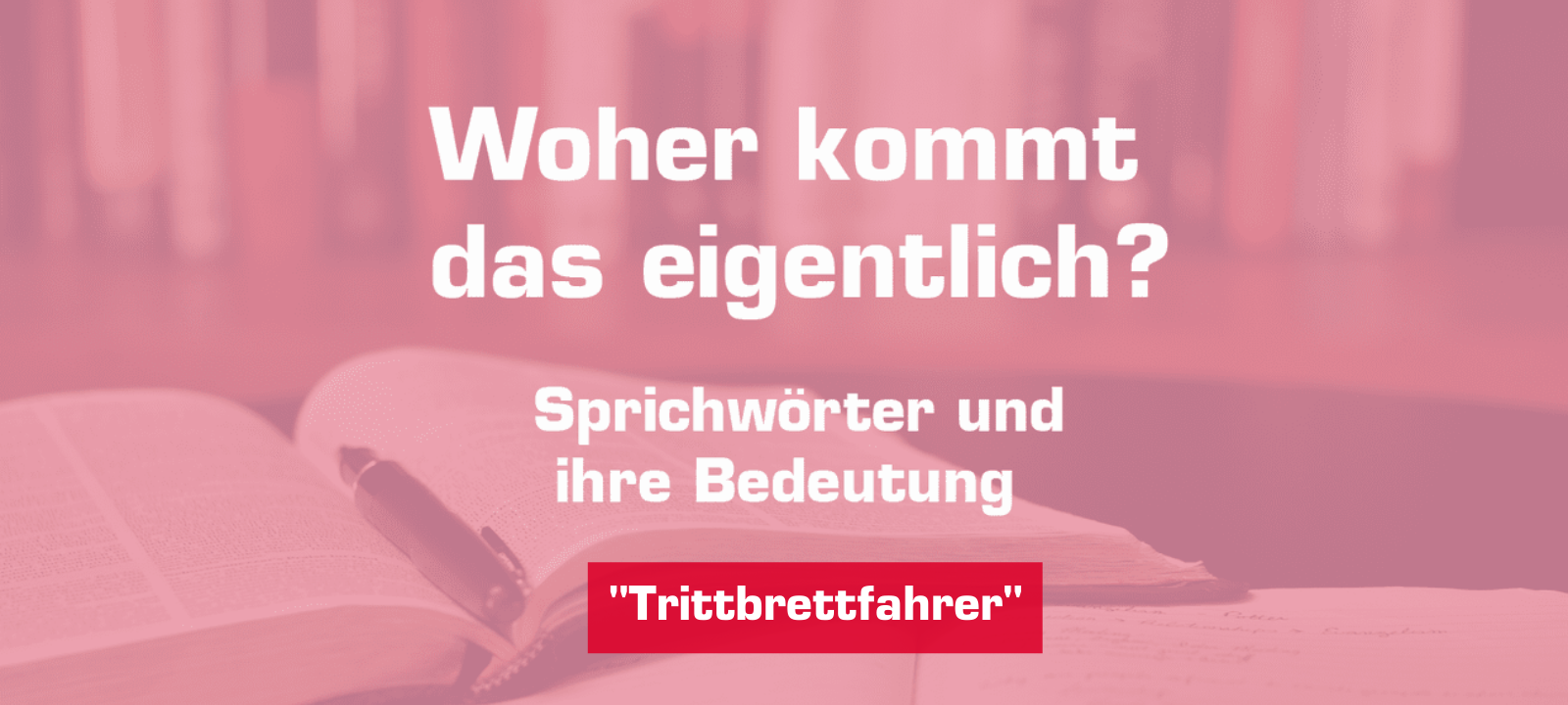 Woher kommt... Trittbrettfahrer