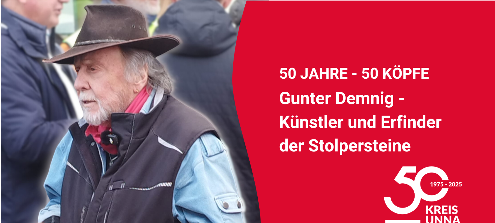 50 Jahre, 50 Köpfe #47: Gunter Demnig