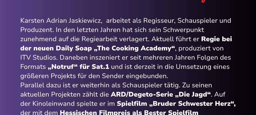 Der Christian-Tasche-Filmpreis 2025